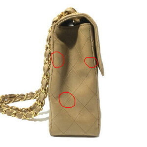 Christmas CHANEL Matelasse Chain Shoulder Bag Beige x - Picture 3 of 16